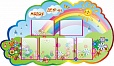 Информационный стенд фигурный 1,6*0,9м 6 карманов арт.1640