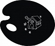 Меловая доска фигурная ПАЛИТРА 60*50см арт. 2392