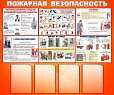 Стенд ПОЖАРНАЯ БЕЗОПАСНОСТЬ 1,2*1м 4 кармана арт. 1298
