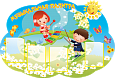 Стенд музыкального зала 1,4* 0,95м. 4 кармана А4 арт. МС842