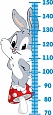 Ростомер "Зайчик" 0,85*0,4м фигурный арт. Р108