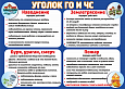 Информационный стенд ГО и ЧС "Памятка при ЧС: порядок действий" 0,5*0,7м арт.ЧС1157