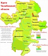 Магнитный стенд Карта Челябинской области 1,25*0,8м арт. 2611