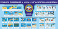 Информационный стенд Правила поведения на водоемах 2*1м арт. 2440