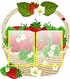 Cтенд в группу ЗЕМЛЯНИЧКА 0,75*0,65м 2 кармана фигурный арт. 6199