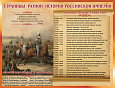 Обучающий стенд по истории Страницы ратной истории Российской Империи 1,1*0,85м арт. 3181