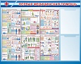 Стенд ПЕРВАЯ МЕДИЦИНСКАЯ ПОМОЩЬ 1,1*0,8м 2 кармана арт. 3332
