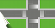 Мягкое игровое поле для интерактивной игры &quot;Правила дорожного движения&quot; арт.ПДД703