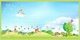 Магнитный стенд для рисунков 2*0,95м арт. 5082