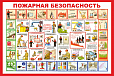 Стенд информационный "ПОЖАРНАЯ БЕЗОПАСНОСТЬ" 1,2*0,8м. арт.3637